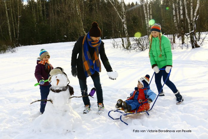 Playing in the snow